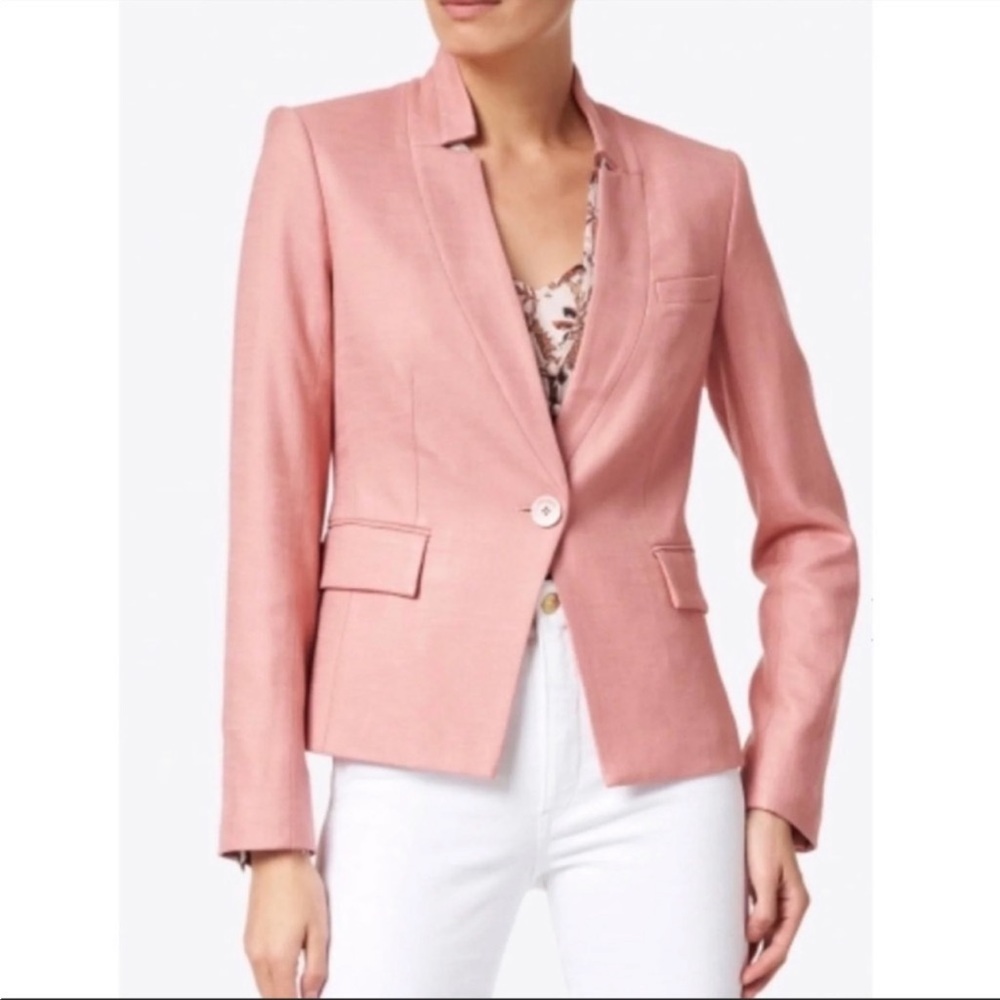 NWT Veronica Beard pink Farley Dickey Jacket sz 8